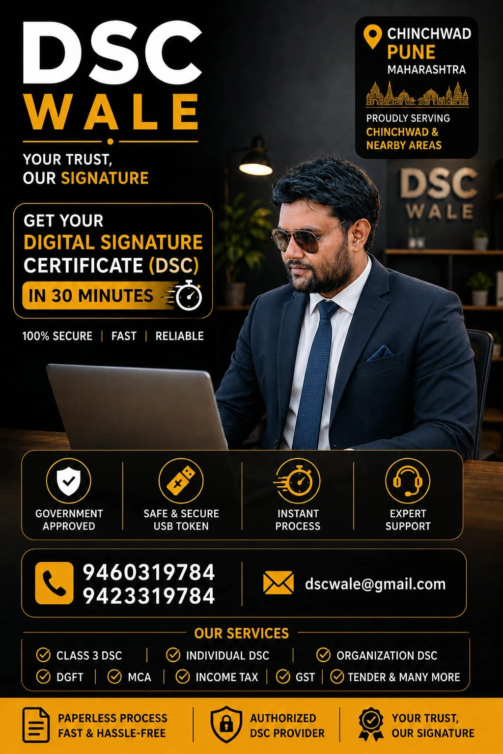 DSC Wale digital signature certificate service artwork
